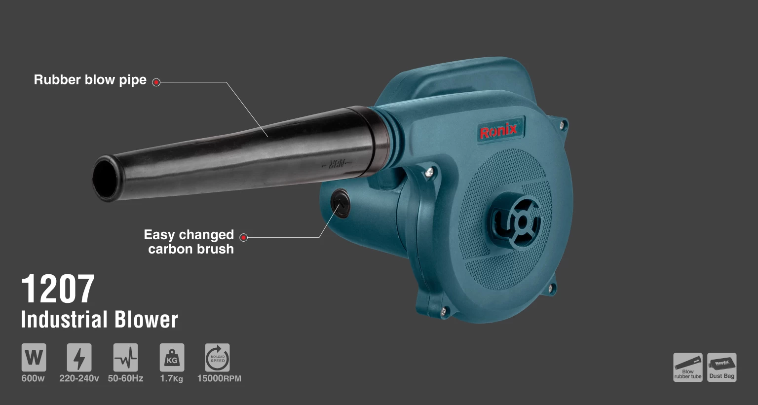 Electric Blower 600W-15000 RPM_details