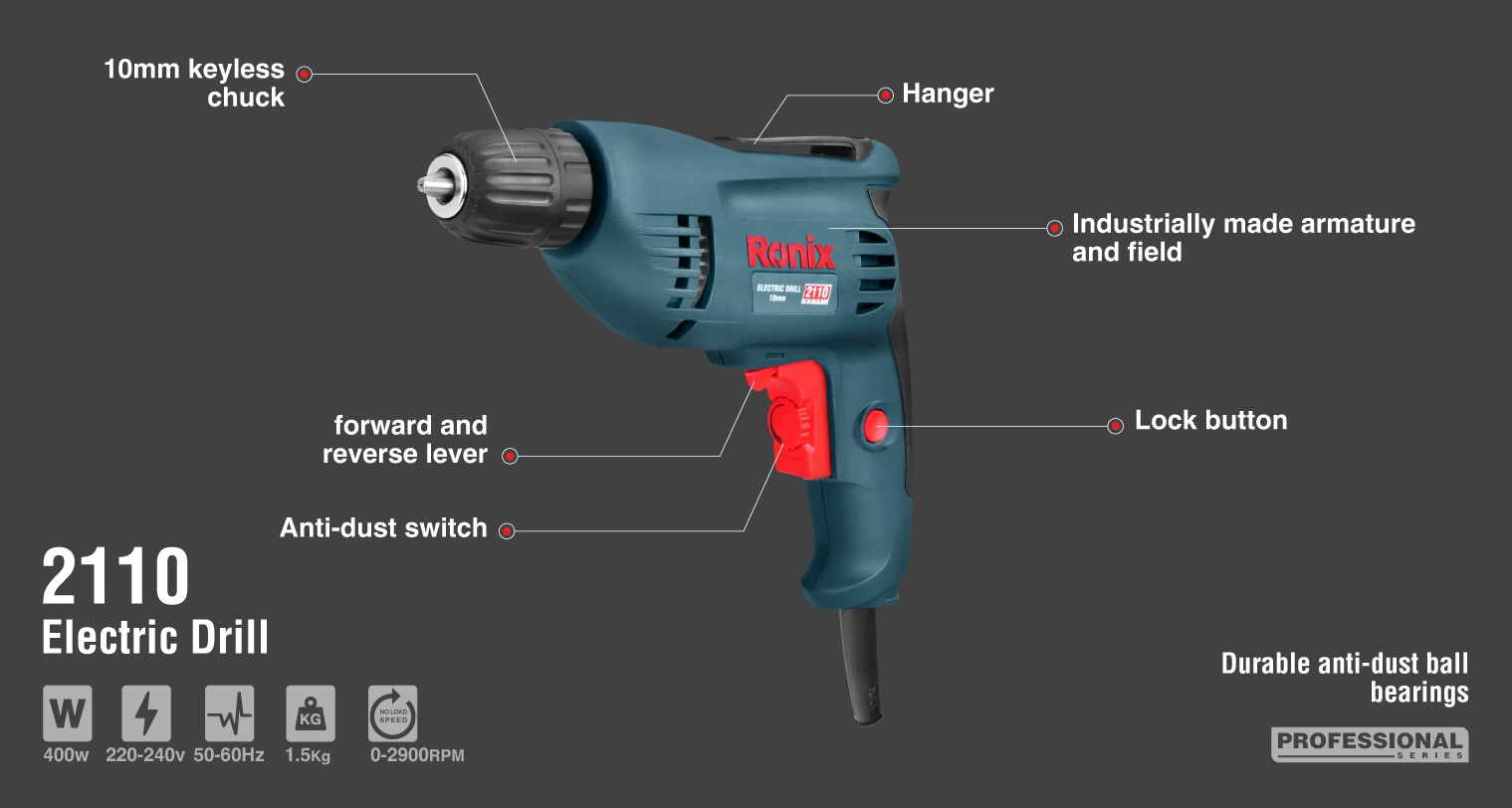Electric Drill 400W-10mm-keyed_details