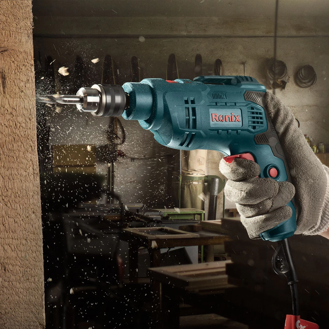 Electric Impact Drill 450W-10mm-keyed-1