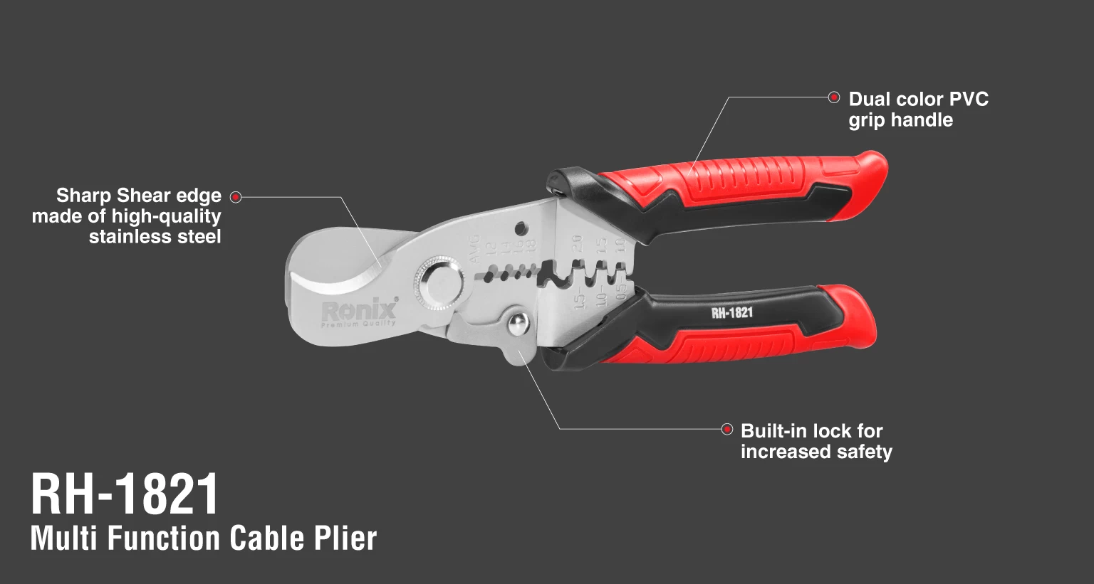 Multi-function Cable Plier 7inch_details