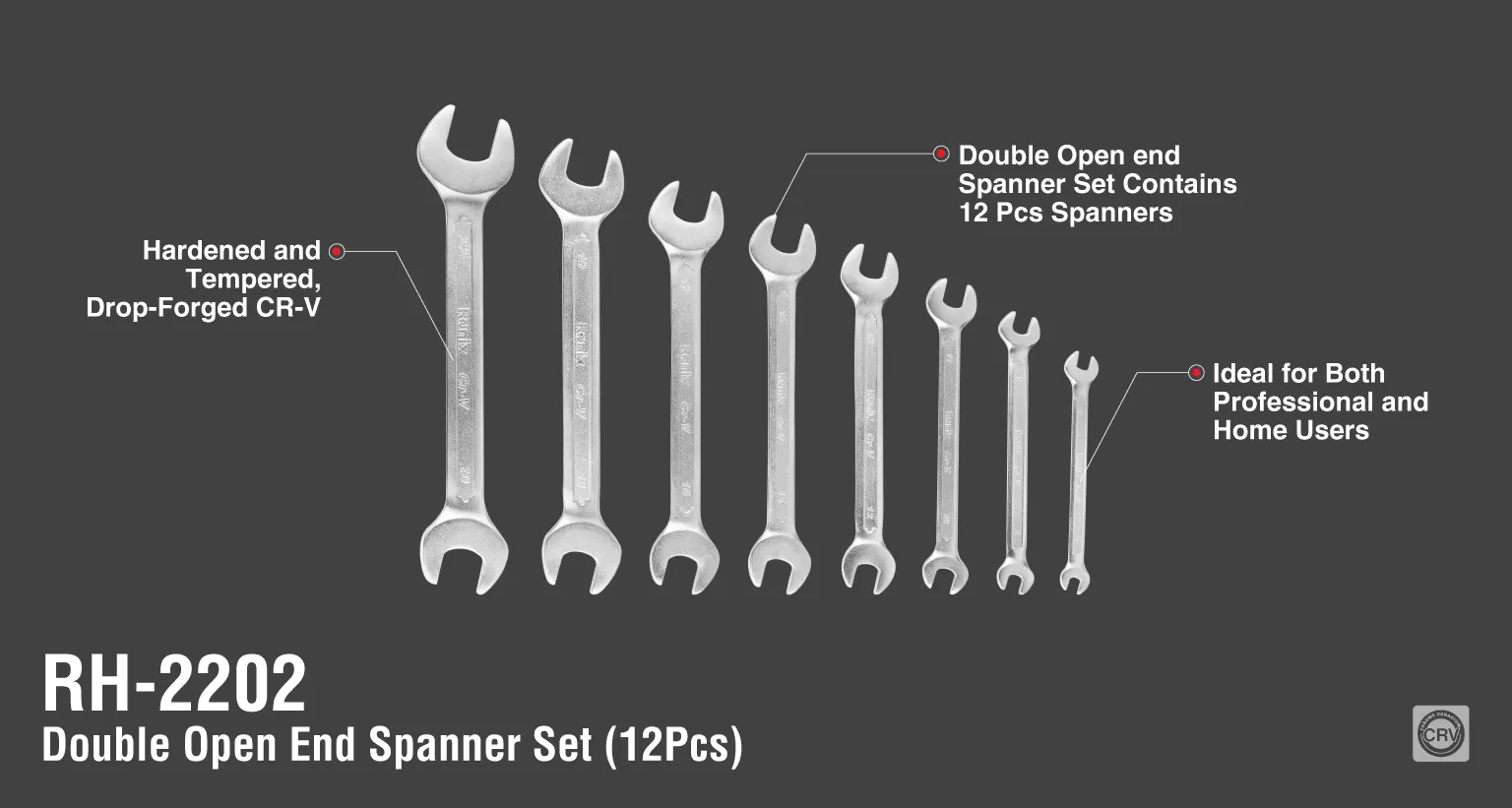 Double Open end Spanner Set(12Pcs)_details