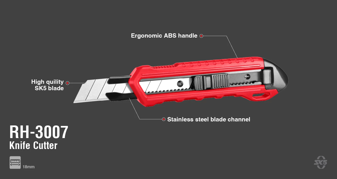 سكين قاطع 18 * 0.5مقبض ABS SK5_details