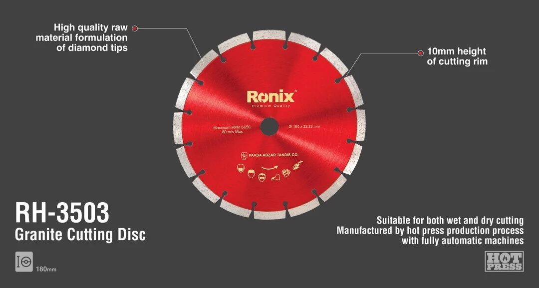 Ronix Diamanttrennscheibe für Granit Ronix RH-3503 RH-3503