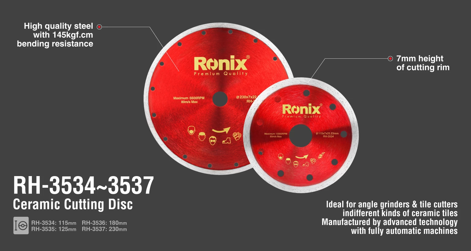 Круг алмазный по керамике Ronix RH-3536_details