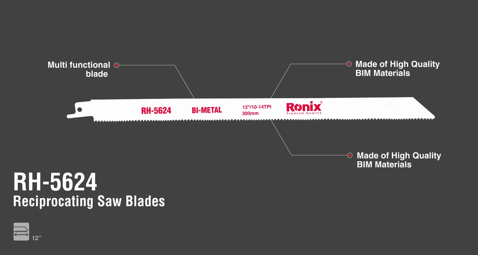 multi functional Reciprocating saw blades 300mm_details