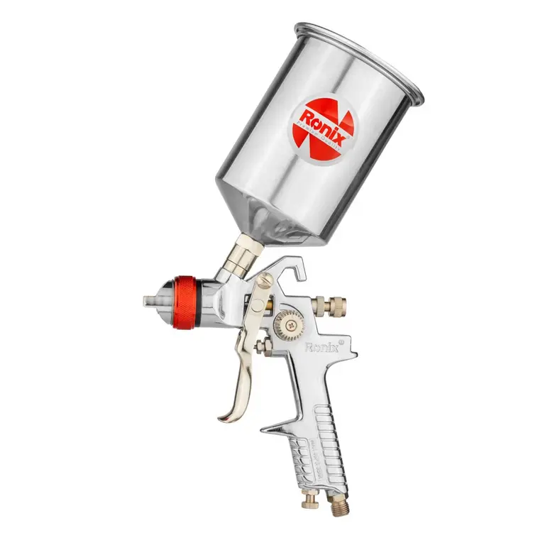 Pistola Pulverizadora de taza de acero y boquilla 1.5mm-2