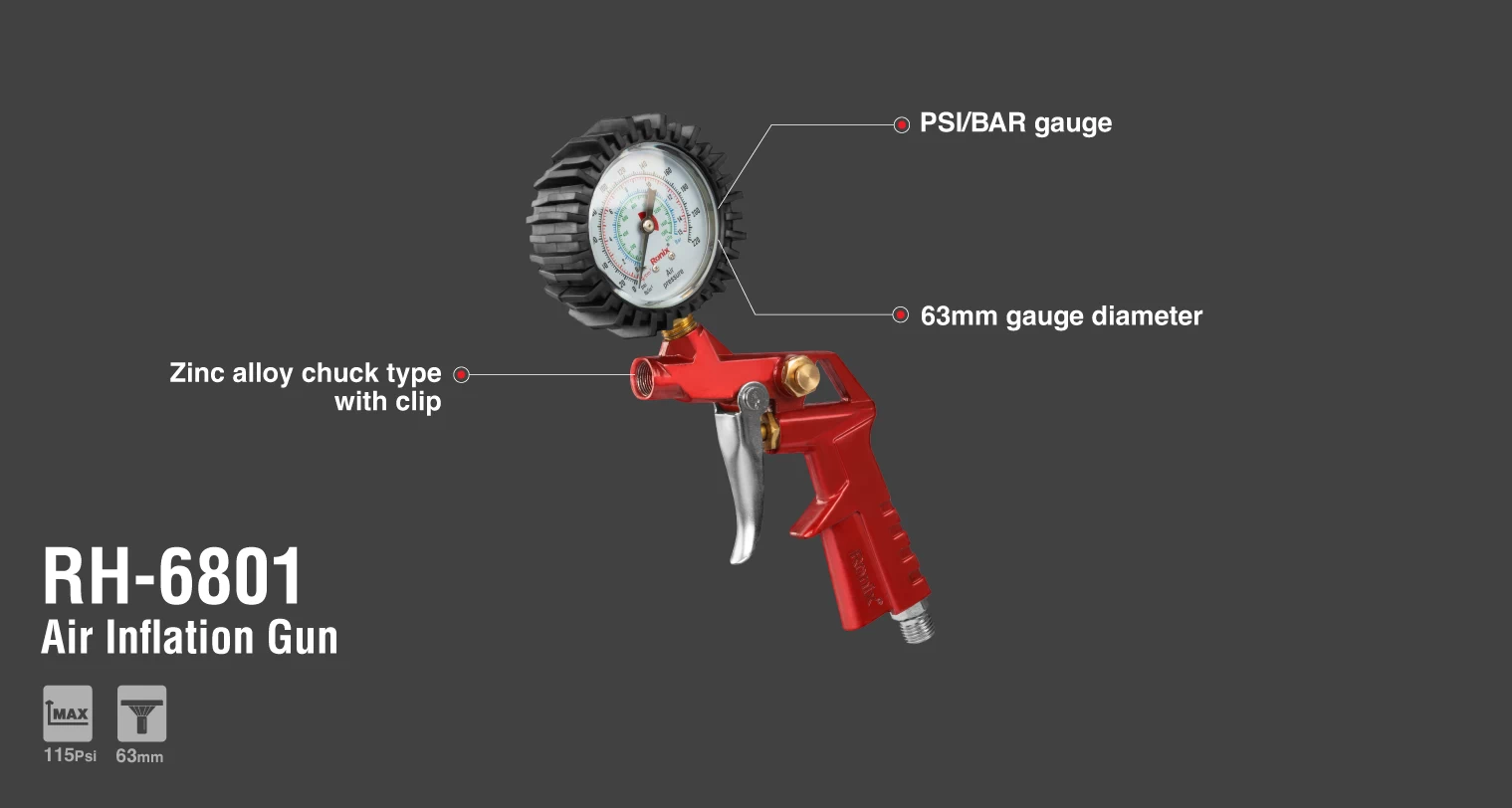 مسدس هواء مع ساعة قياس الضغط_details
